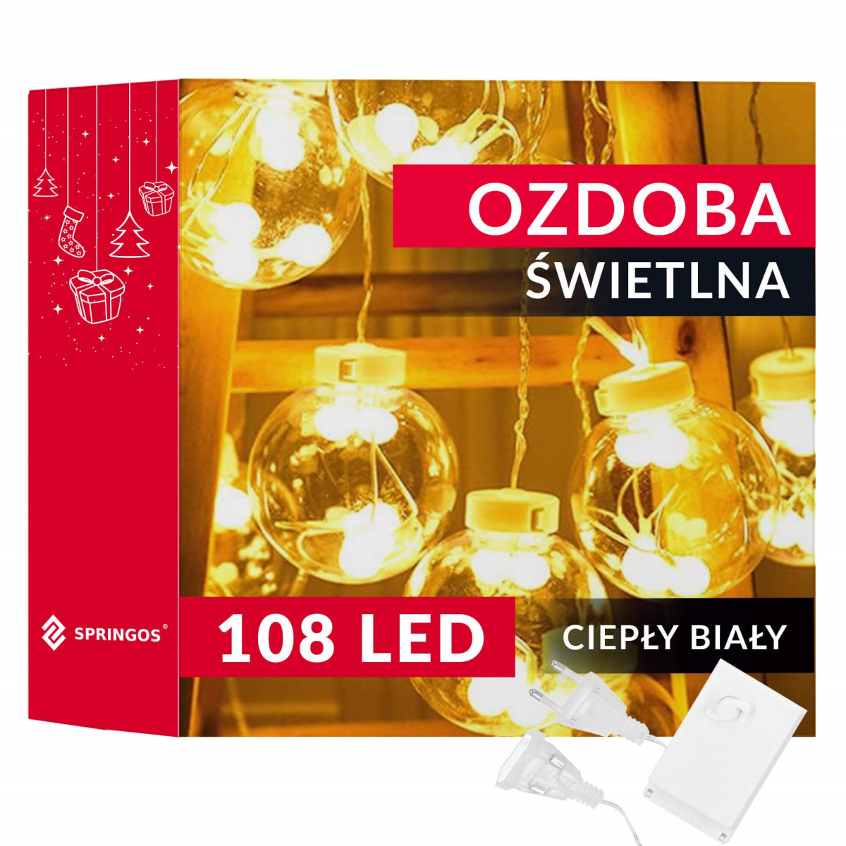 Kalėdinės LED užuolaidos Springos CL4045