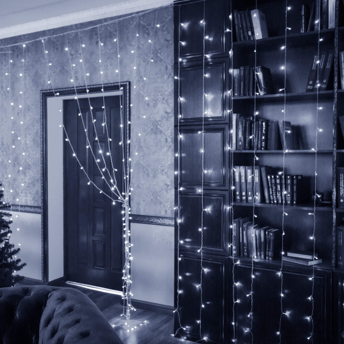 Springos užuolaida 300 LED žiburių CL4104