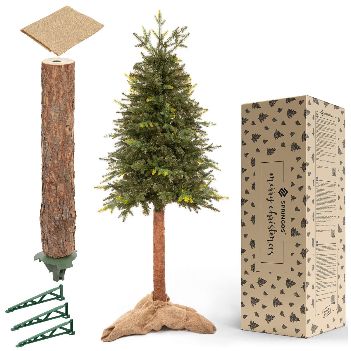 Dirbtinis medis Springos CT0199, EGLE ANT STIEBO 180 CM