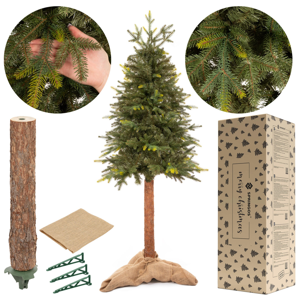 Dirbtinis medis Springos CT0199, EGLE ANT STIEBO 180 CM