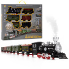 Žaislinis geležinkelio rinkinys su lokomotyvu ir efektais Springos KG0053