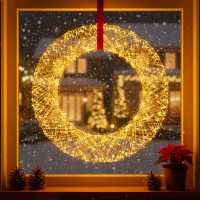 LED šventinis vainikas 720 LED 45 cm Springos CL1234