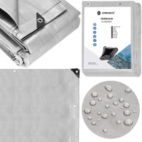 Sodo brezentas 3x4 m 260g/m² pilka spalva