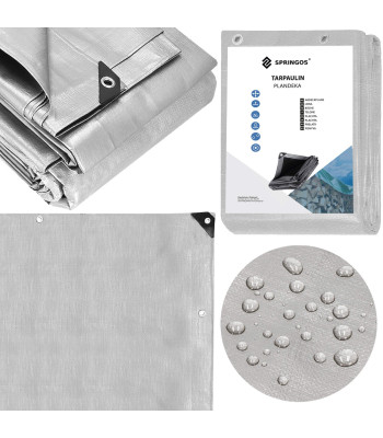 Sodo brezentas 3x4 m 260g/m² pilka spalva