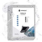 Sodo brezentas sustiprintas apsaugai, pilkas, 3x5 m 260 g/m2