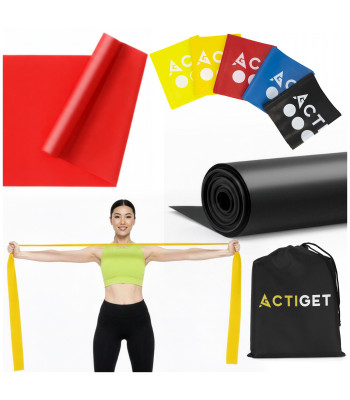 Pretestinių gumų komplektas mankštai 5 vnt. ACT0106