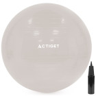 Fitneso kamuolys Pilates ir jogos pratimams su pompa, smėlio spalvos