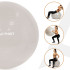 Fitneso kamuolys Pilates ir jogos pratimams su pompa, smėlio spalvos