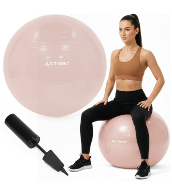 65 cm fitneso kamuolys pilates ir jogos pratimams su pompa