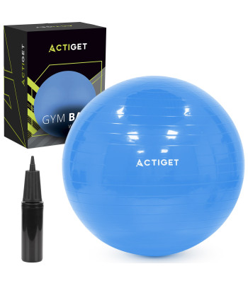 55 cm treniruočių kamuolys pilatesui ir jogai su pompa
