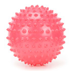 20 cm masažo kamuolys su sensoriniu pompa, rožinis ežiukas