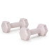 Actiget® Šešiakampės Hantelės, 2 x 0,5 kg, Rinkinys, Šviesiai Rožinės
