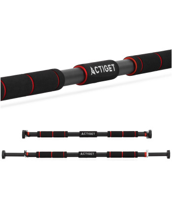 Prisitraukimų skersinis 82–130 cm, teleskopinis, pagamintas iš plieno, reguliuojamas pagal durų staktą