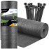 pavėsinimo tinklas šviesiai antracito spalvos 140 g/m² 1,5 x 10 m sn0070