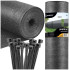 pavėsinimo tinklas šviesiai antracito spalvos 140 g/m² 1,5 x 10 m sn0070