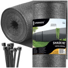 šešėliavimo tinklas šviesiai antracito spalvos 185 g/m² 1,5 x 10 m springos sn0069