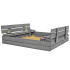 premium medinė smėlio dėžė springos sbp120set01x 120 x 120 cm komplektas