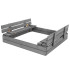 premium medinė smėlio dėžė springos sbp120set01x 120 x 120 cm komplektas