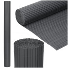 PVC balkono uždanga Springos® 500 x 180 cm, tamsiai pilka