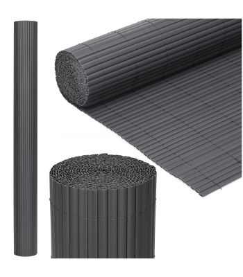 PVC balkono uždanga Springos® 500 x 180 cm, tamsiai pilka