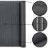 PVC balkono uždanga Springos® 500 x 180 cm, tamsiai pilka