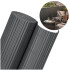 pvc maskavimo kilimėlis balkonui, terasai ir tvorai 500 x 140 cm, tamsiai pilkas