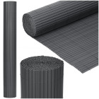 PVC balkono uždanga Springos 500 x 120 cm, tamsiai pilka