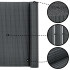 PVC balkono uždanga Springos 500 x 120 cm, tamsiai pilka