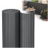 PVC balkono uždanga Springos® 400 x 100 cm, tamsiai pilka