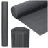 PVC balkono uždanga Springos® 400 x 100 cm, tamsiai pilka