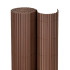 PVC maskuojantis kilimėlis balkonui, terasai ir tvorai, 400 x 100 cm, rudas