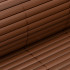PVC maskuojantis kilimėlis balkonui, terasai ir tvorai, 400 x 100 cm, rudas
