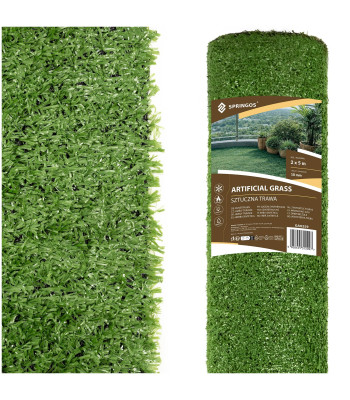 Dirbtinė žolė rulone 2 x 5 m, 10 mm, žalia