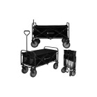 Springos® sulankstomas turistinis vežimėlis ga0084, juodas, 80 kg