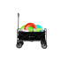 Springos® sulankstomas turistinis vežimėlis ga0084, juodas, 80 kg