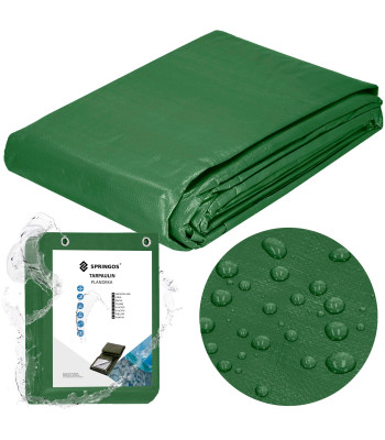 Tentas 2 x 3 m, tamsiai žalias / sidabrinis, Springos® GA2137