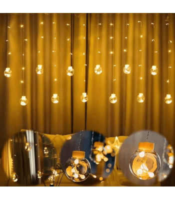 Kalėdinė LED lempučių užuolaida su burbulais „Springos CL4045“, 108 LED