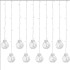Kalėdinė LED lempučių užuolaida su burbulais „Springos CL4045“, 108 LED