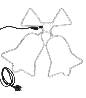 Kalėdinė dekoracija su varpeliais Springos CL4049, 72 LED, mėlyna ir raudona