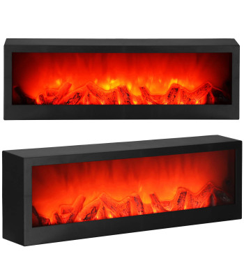 Dekoratyvinė židinio lempa Springos CL0863, USB LED 60x10x19,5 cm, juoda