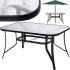 Sodo stalas, juodas, Springos GF1039, 120 x 70 cm