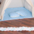 Vaikiška tipi palapinė, mėlyna su žvaigždėmis, Springos TIP06