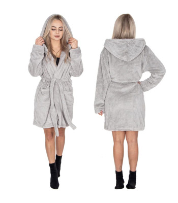 Moteriškas chalatas Springos, pilkas, HA7368, L/XL