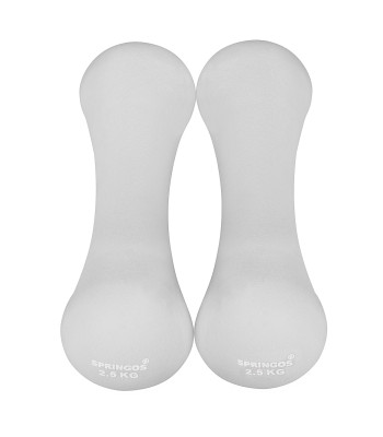 Neopreniniai hanteliai Springos, 2 x 2,5 kg, FA1041