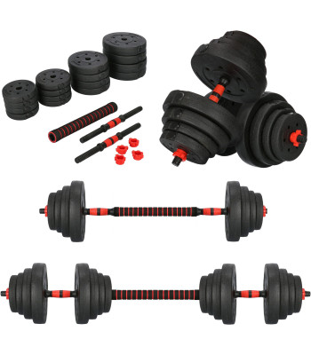 Hantelių komplektas Springos, FA1670A+FA1670B, 2x20kg