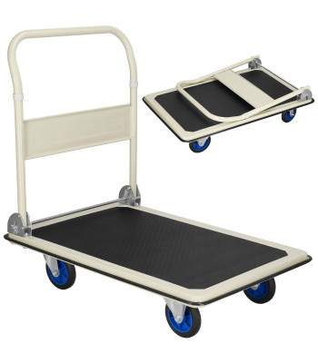Sandėlio platforminis vežimėlis Springos GA0016, 90 x 60 x 85 cm, 300 kg