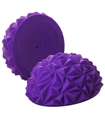 Masažinis kamuoliukas, violetinis, Springos FA0046, 9 cm, 16 cm