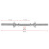Fitneso svarmenų strypas, Springos FA1027, 48 cm