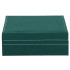 Papuošalų dėžutė Springos HA1043, 28x19,5x7 cm, žalias aksominis organizatorius su 17 skyreliais