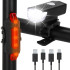 USB dviračio žibintų komplektas Springos BA0054